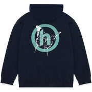 Hidden NY X Needles Pixel Butterfly H Logo Navy Hoodie
