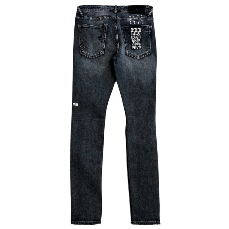 Ksubi Van Winkle Angst Plateis Black Denim Jeans