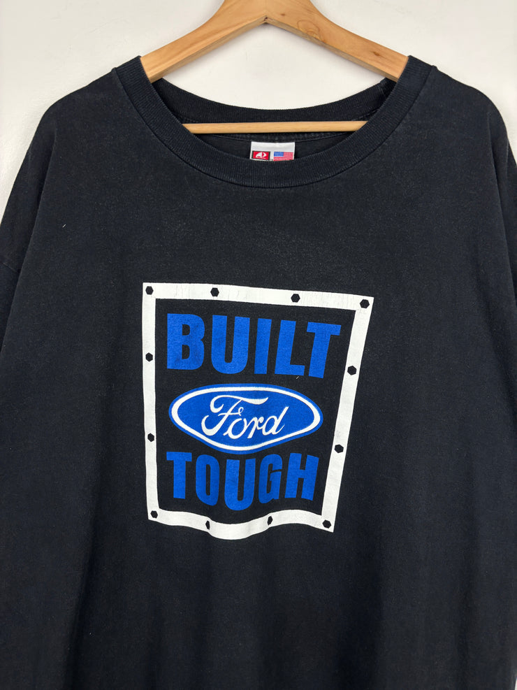Vintage Ford Built Tough Black Tee