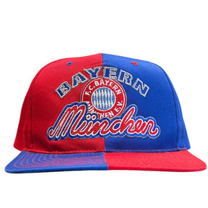 Vintage 90s FC Bayern Munchen Blue & Red Snapback Hat