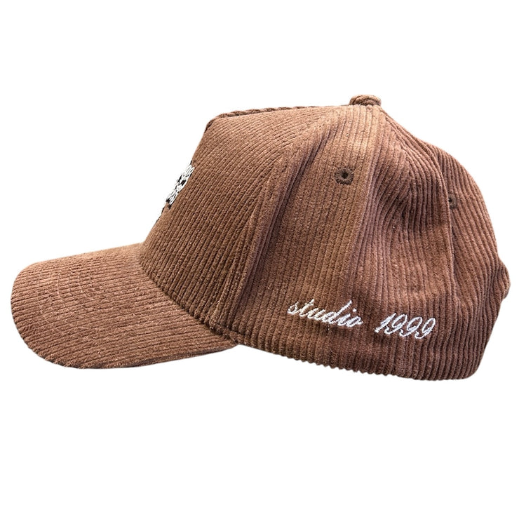 VMH Brown Corduroy Snapback Hat