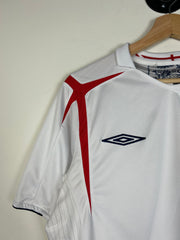 Vintage Y2K Umbro England White Soccer Jersey