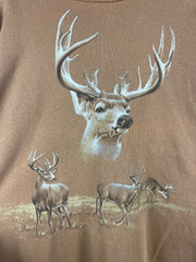 Vintage 90s Wilderness Deer Brown Crewneck
