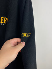 Vintage NFL Reebok Pittsburgh Steelers Black Fleece Quarter Zip Sweater