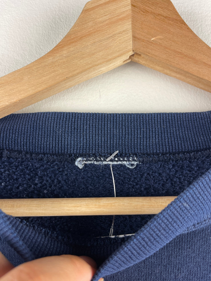 Vintage 90s West Virginia Embroidered Navy Crewneck