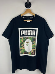 Bape X Puma ABC Camo Black Tee