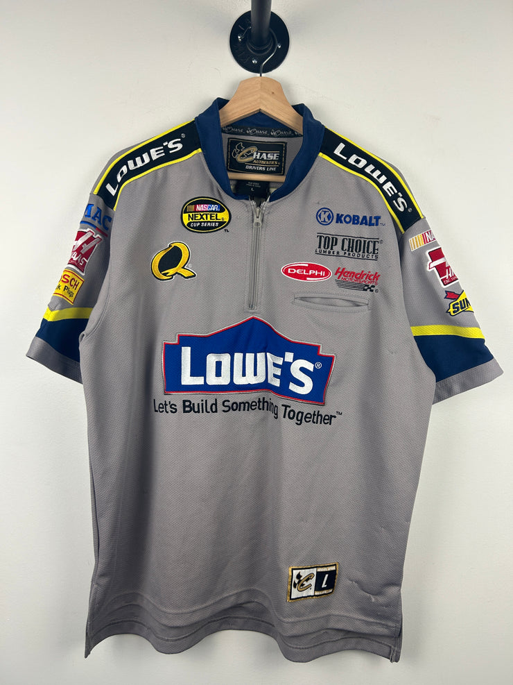Vintage Nascar Chase Jimmy Johnson Lowes Grey Racing Jersey