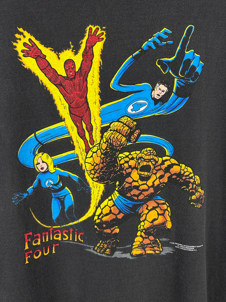 Vintage 80s Marvel Fantastic Four Changes Black Tee