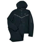 Nike Tech Fleece Black Zip Up Hoodie & Sweatpants Set