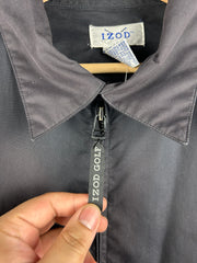 Vintage 90s Izod Golf Black Harrington Jacket