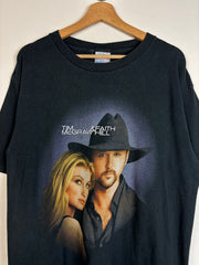 Vintage 2000 Tim McGraw & Faith Hill Soul 2 Soul Tour Black Tee