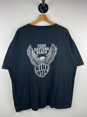 Vintage 2000 Daytona Beach Bike Week Eagle Black Tee