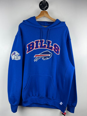 Vintage NFL Russell Athletic Buffalo Bills Embroidered Blue Hoodie