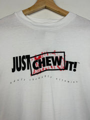 Vintage 90's Just Chew It Vitamins White Tee