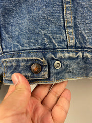 Vintage 80s Levis Sherpa Lined Blue Denim Jacket