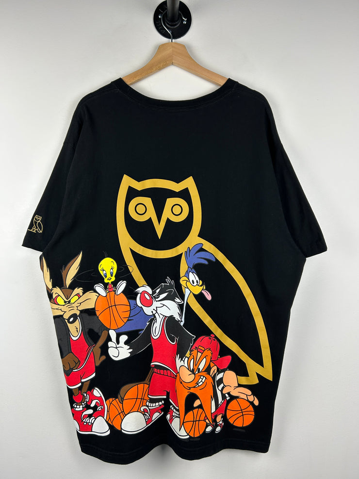 OVO Toronto Raptors Looney Tunes Owl Black Tee