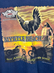 Vintage Bike Week Myrtle Beach Navy Tee