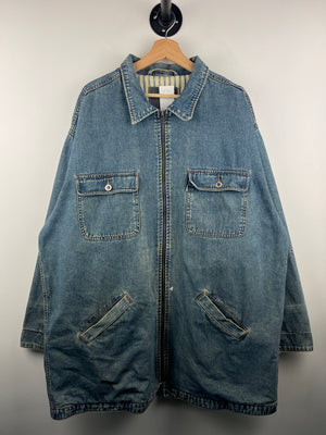 Vintage 90s Levis Silver Tab Blue Denim Chore Jacket