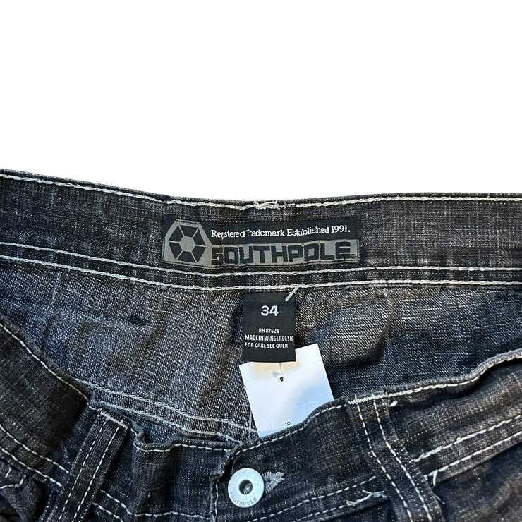 Vintage Y2K South Pole Baggy Washed Black Denim Jeans