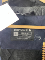 Carhartt Active Navy Hooded Work Jacket