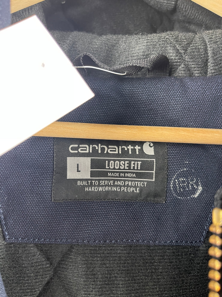 Carhartt Active Navy Hooded Work Jacket
