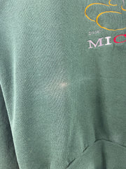 Vintage 90s Disney Mickey Mouse Embroidered Green Crewneck