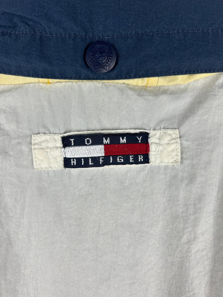 Vintage 90s Tommy Hilfiger Flag White Windbreaker