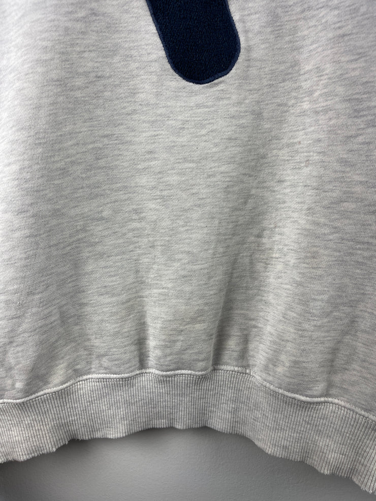 Vintage 90s Fila Biella Italy Embroidered Grey Crewneck