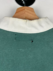 Vintage 80s LL Bean Green Polo Rugby Long Sleeve