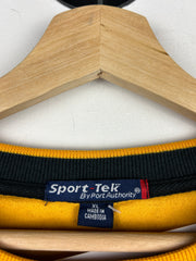 Vintage NFL Pittsburgh Steelers Embroidered Black Crewneck