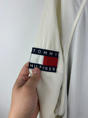 Vintage 90s Tommy Hilfiger Flag White Windbreaker