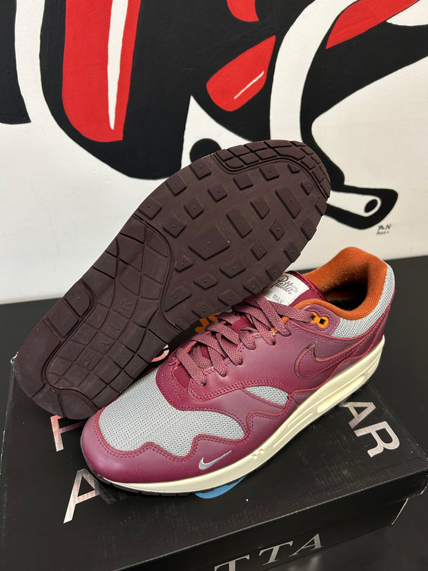 Nike Air Max 1 Patta Rush Maroon