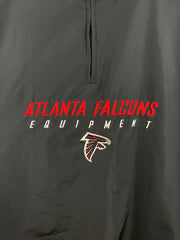 Vintage NFL Reebok Atlanta Falcons Quarter Zip Black Windbreaker