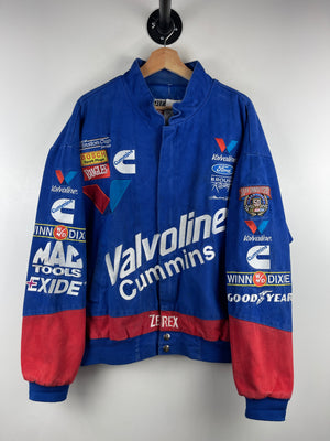 Vintage 90s Nascar Racing Champions Mark Martin Valvoline Blue Racing Jacket