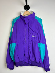 Vintage 90's Mobil 1 Racing Green & Purple Windbreaker