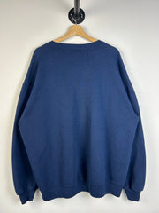 Vintage 90's Russell Essential Blank Navy Crewneck