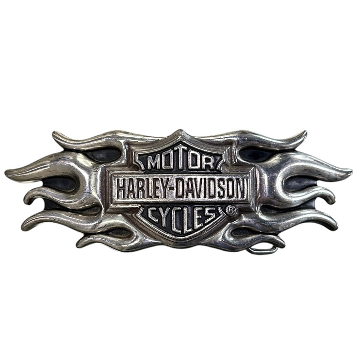 Harley Davidson 2004 Flame Silver Belt Buckle