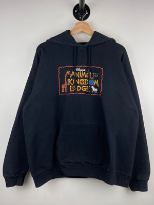 Vintage 90s Disney Animal Kingdom Lodge Black Hoodie