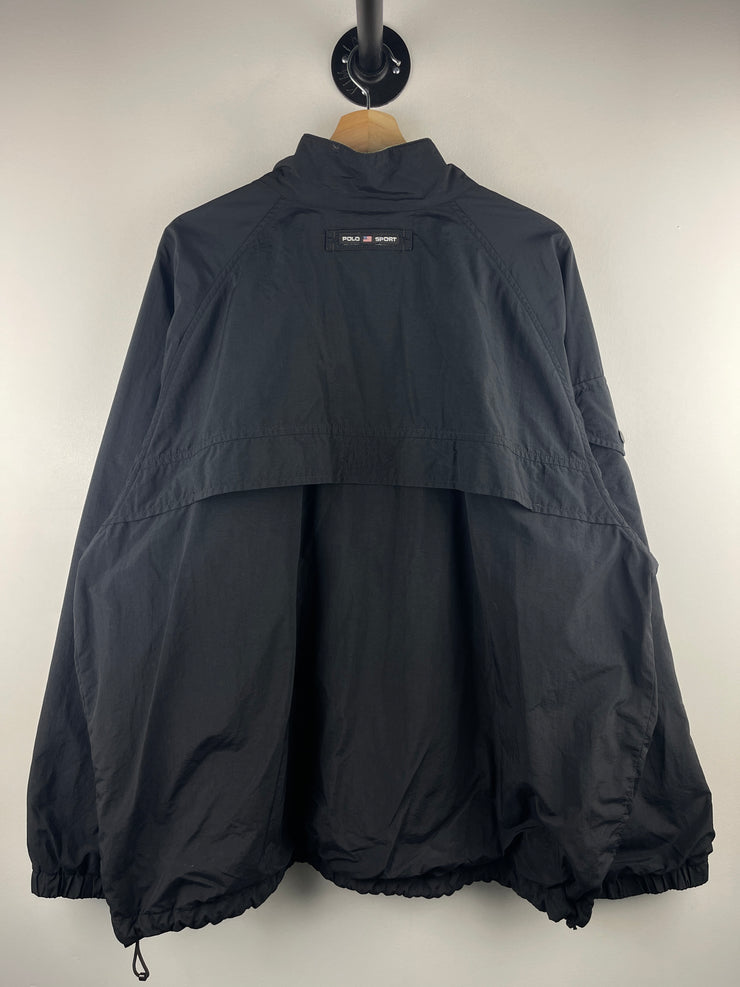 Vintage Polo Ralph Lauren Sport Black Windbreaker