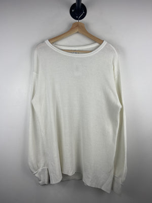 Vintage 80s Arctex White Thermal Long Sleeve