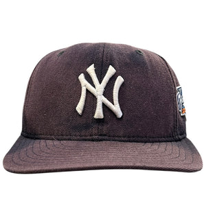 Vintage 2000 MLB New Era New York Yankees World Series Faded Navy Fitted Hat