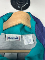 Vintage 90s Reebok Navy & Teal Windbreaker