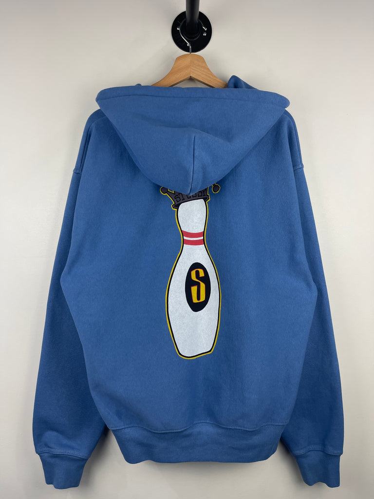 Stussy Kingpin Pacific Blue Zip Up Hoodie – Vintage Meets Hype