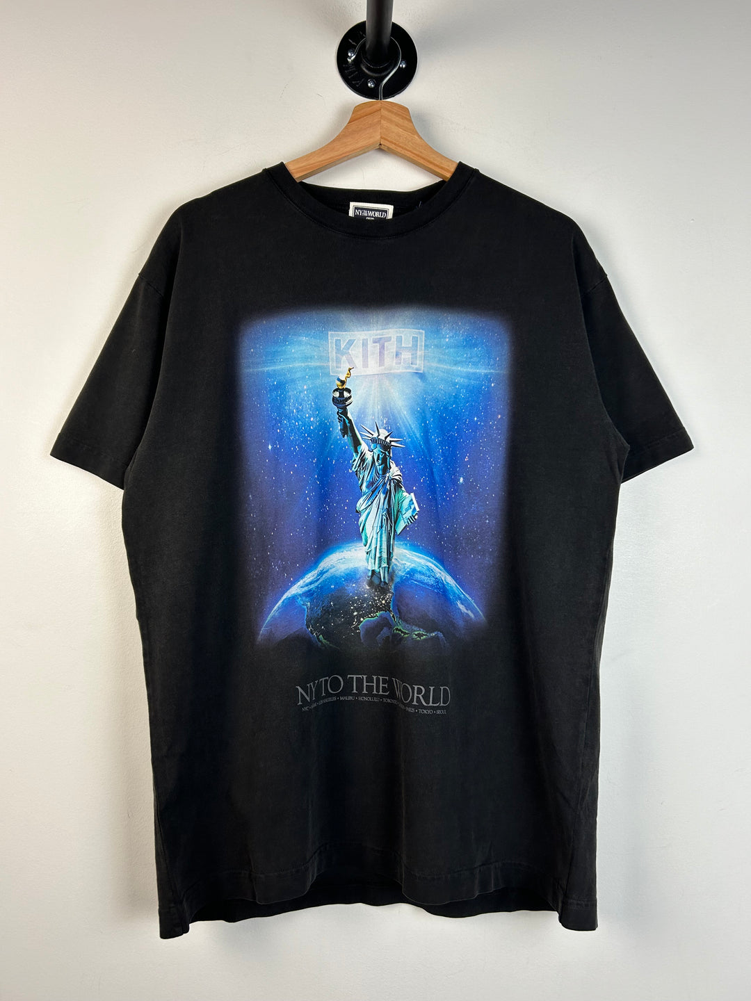 Kith NY To The Worldwide Black Tee – Vintage Meets Hype