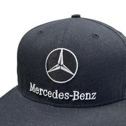 Vintage 90s New Era Mercedes Benz Black Strapback Hat