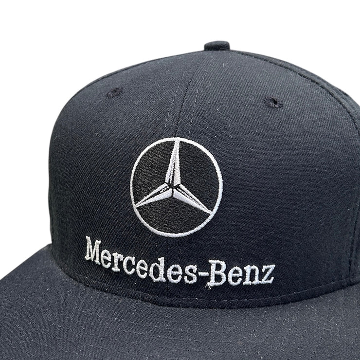 Vintage 90s New Era Mercedes Benz Black Strapback Hat