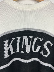 Vintage 90s NHL Los Angeles Kings Black & White Knit Sweater