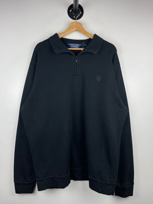 Vintage 90s Polo Ralph Lauren Golf Black Quarter Zip Sweater