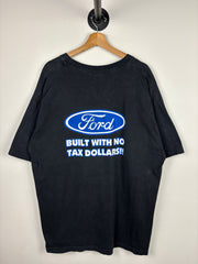 Vintage Ford Built Tough Black Tee