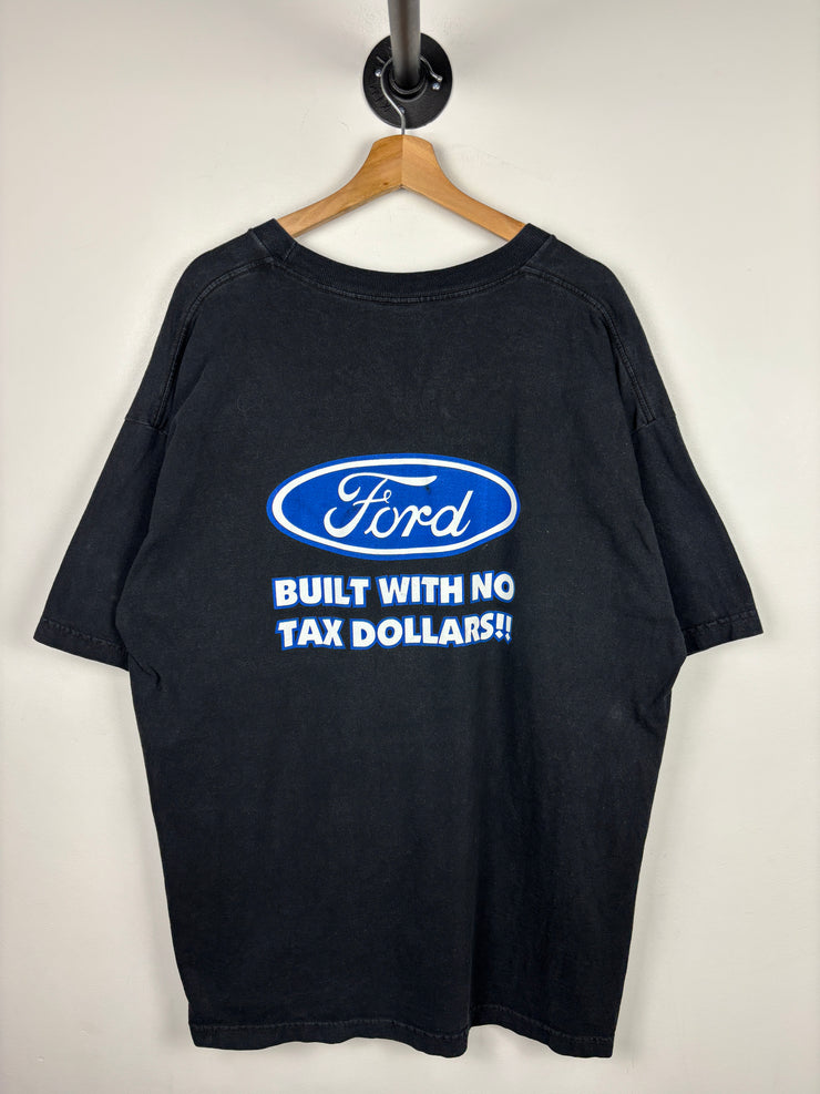 Vintage Ford Built Tough Black Tee